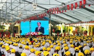 Thông báo gây thiện cảm từ một trường tiểu học ở tỉnh nghèo 