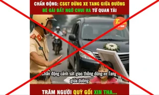 Công an Thanh Hóa bác thông tin 'CSGT dừng xe tang giữa đường, bé gái bất ngờ chui ra từ quan tài'