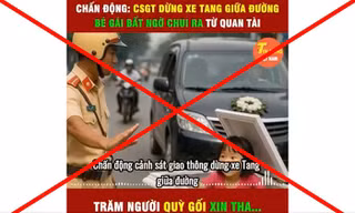 Công an Thanh Hóa bác thông tin 'CSGT dừng xe tang giữa đường, bé gái bất ngờ chui ra từ quan tài'