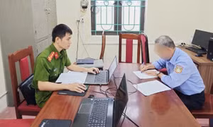 Công an làm việc với ông T.