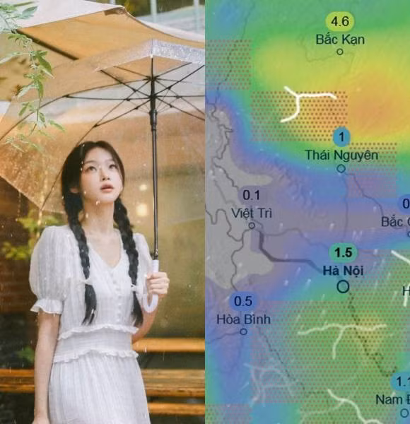 Dự báo Hà Nội sẽ có mưa to đầu tuần sau, tập trung vào đêm và sáng sớm