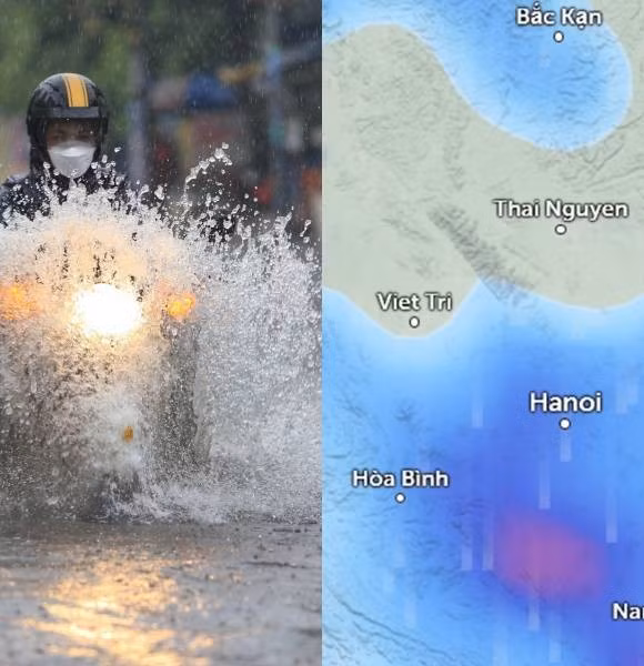 Dự báo trạng thái mưa ở Thủ đô Hà Nội sẽ kéo dài đến bao giờ?