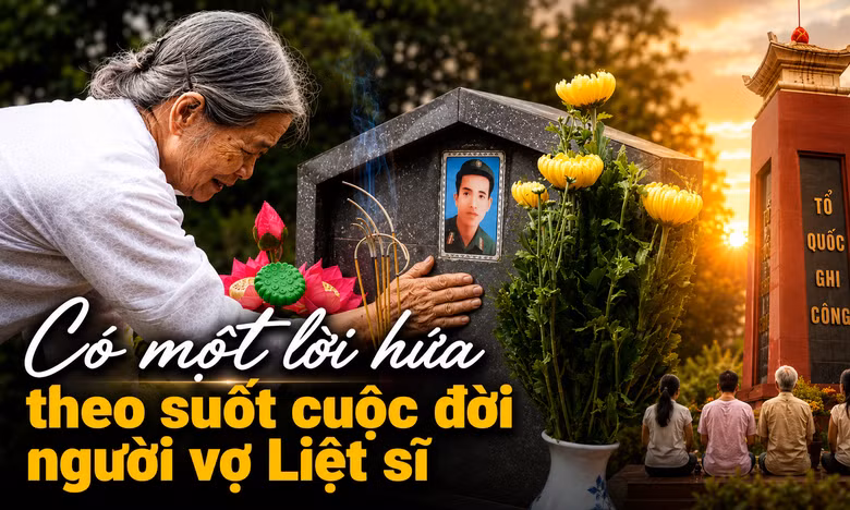 Hơn nửa thế kỷ giữ trọn lời hứa với người chồng liệt sĩ