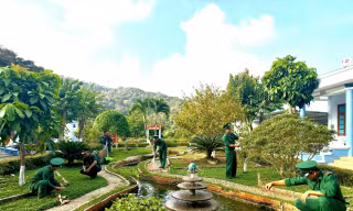 Xuân ấm từ những vườn rau người lính giữa trùng khơi