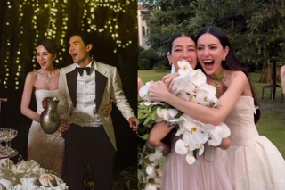 Mai Davika - Ter Chantavit xả ảnh hôn lễ, hé lộ minh tinh bắt được hoa cưới khổng lồ