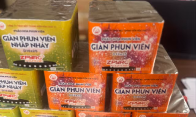 Mặt hàng pháo hoa của công ty 21 .
