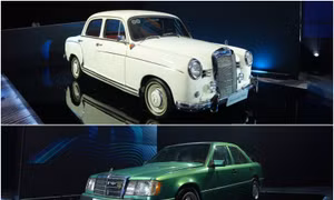 Bộ đôi xe Mercedes cổ trưng bày tại Hà Nội