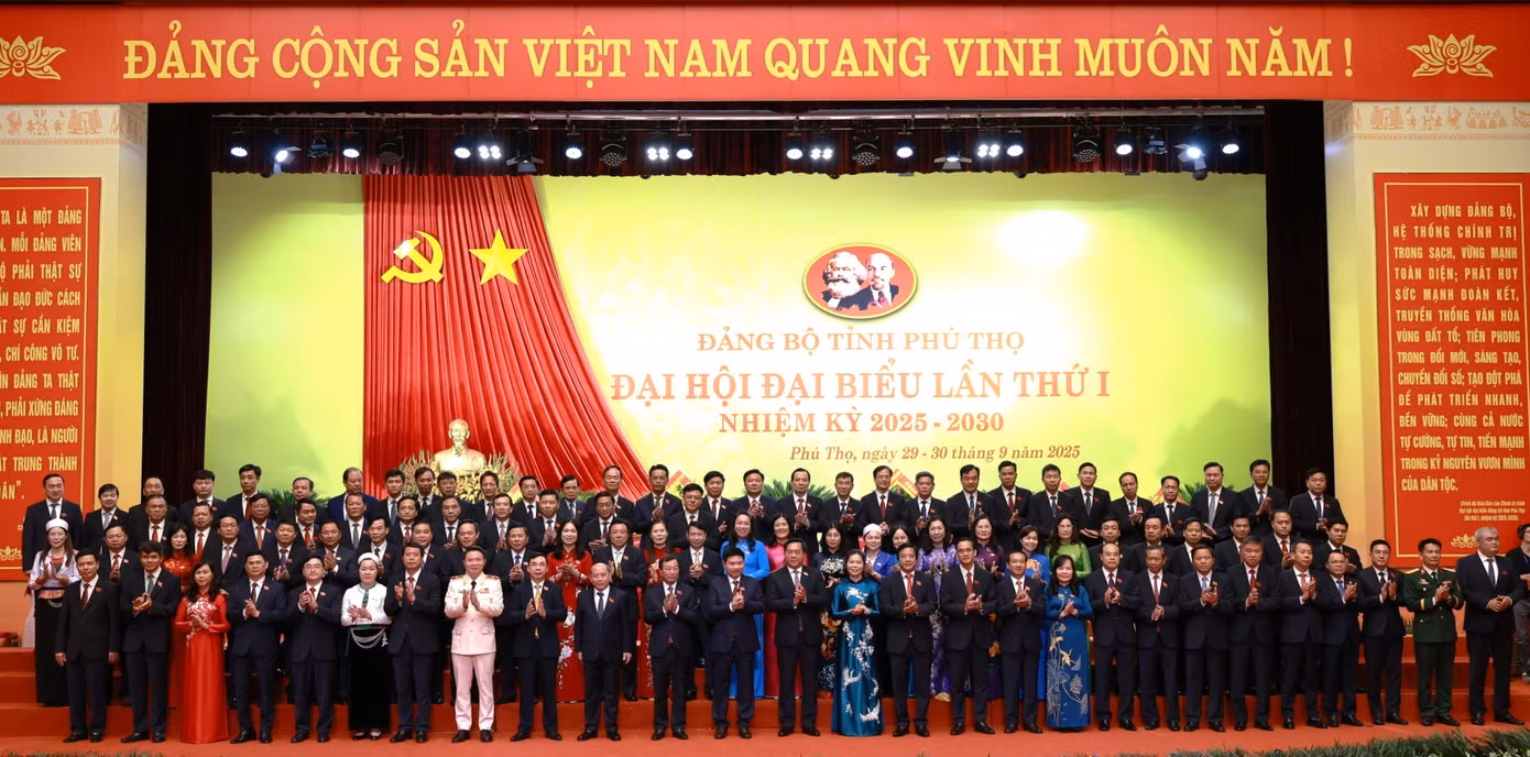 Ban Chấp hành Đảng bộ tỉnh Phú Thọ nhiệm kỳ 2025 - 2030