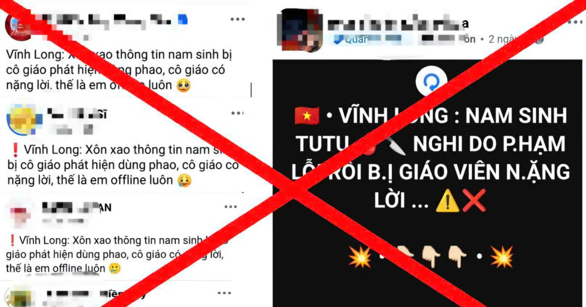 Công an Vĩnh Long bác thông tin nam sinh tự tử vì bị phát hiện dùng phao thi