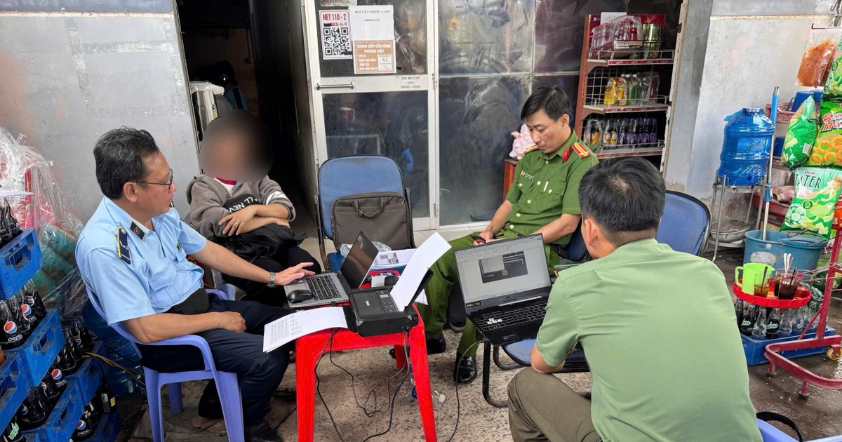 Công an Vĩnh Long xử lý nhiều quán game, internet dùng phần mềm lậu