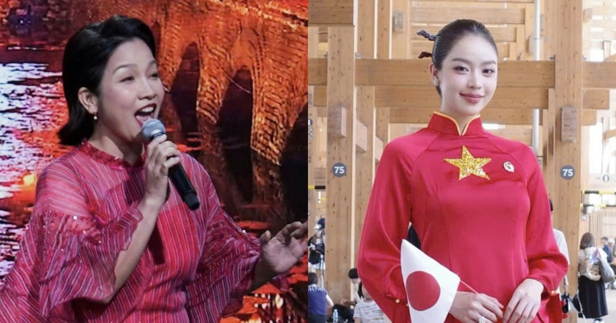 Mỹ Linh cất cao giọng hát 'chuẩn diva' và Hoa hậu Thanh Thủy diện áo dài cùng quảng bá văn hóa Việt tại 'Expo 2025'