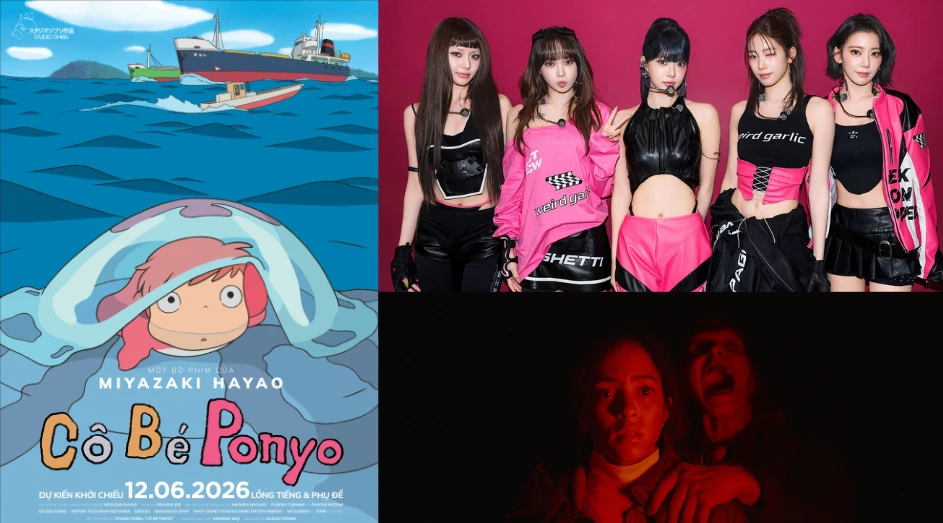 Nhóm nhạc K-pop LE SSERAFIM xác nhận kết hợp cùng 'bom tấn DC', siêu phẩm Ghibli 'Cô bé Ponyo' ra rạp Việt