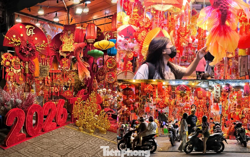 Nhộn nhịp không khí mua sắm Tết trên các tuyến đường tại TP. HCM