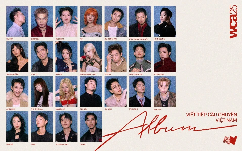 Dàn line-up album 'WeChoice 2025' sở hữu toàn 'tinh hoa hội tụ' của làng nhạc Việt