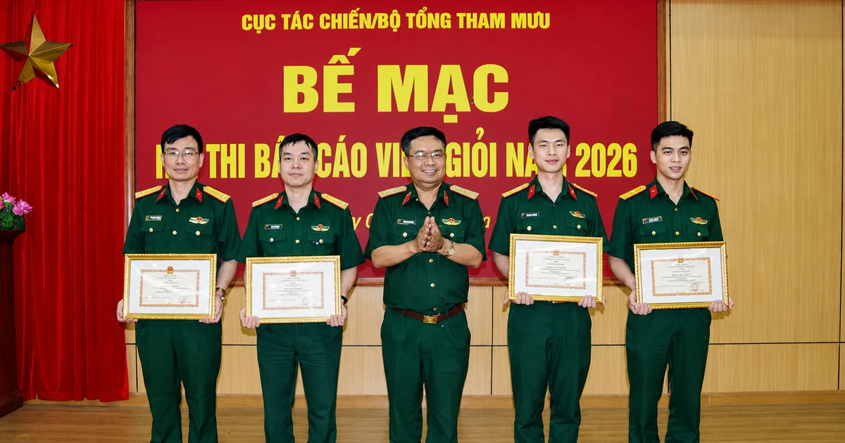 Cục Tác chiến Bộ Tổng tham mưu vinh danh báo cáo viên giỏi năm 2026