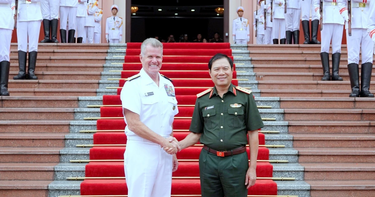 Đại tướng Nguyễn Tân Cương hội kiến Tư lệnh Bộ tư lệnh Thái Bình Dương của Mỹ