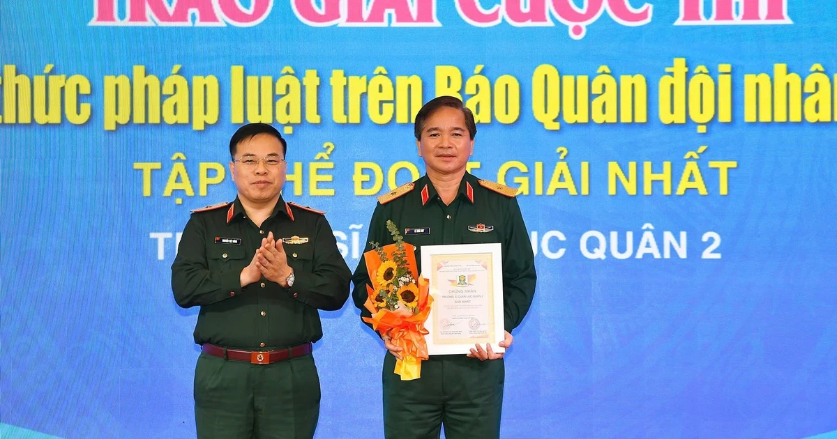 Trường Sĩ quan Lục quân 2 trở thành quán quân thi tìm hiểu kiến thức pháp luật 2025