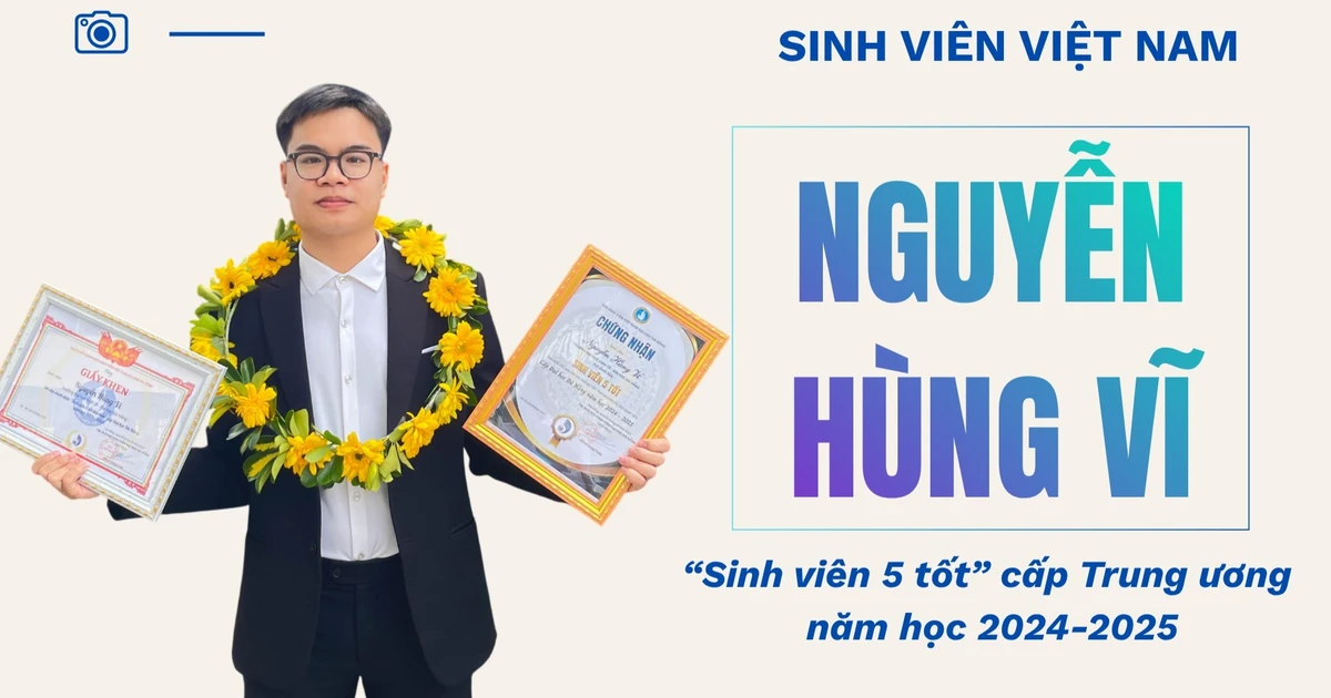 Đảng viên trẻ, ‘Sinh viên 5 tốt’ cấp Trung ương Nguyễn Hùng Vĩ: Học để phát triển bản thân và phụng sự xã hội