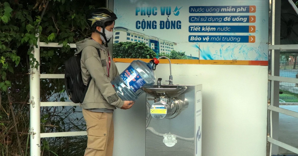 Thêm 1 điểm nước uống miễn phí cho sinh viên Khu đô thị ĐHQG-HCM