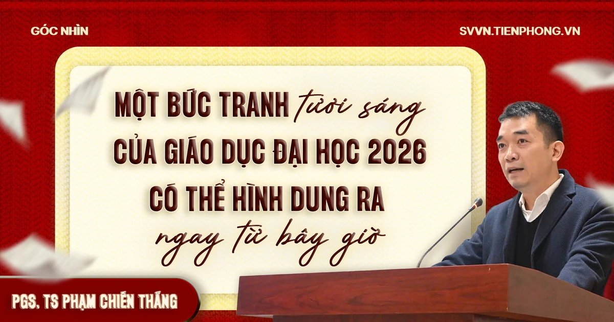 Một bức tranh tươi sáng của giáo dục đại học 2026 có thể hình dung ra ngay từ bây giờ