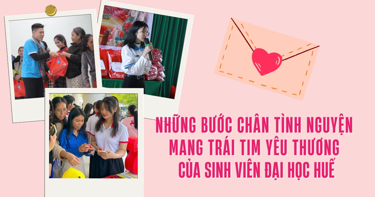 Những bước chân tình nguyện mang trái tim yêu thương của sinh viên Đại học Huế