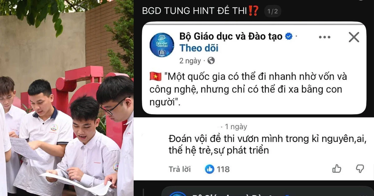 Sĩ tử rôm rả bàn luận về "manh mối" đề Văn trước giờ G thi tốt nghiệp THPT 2026