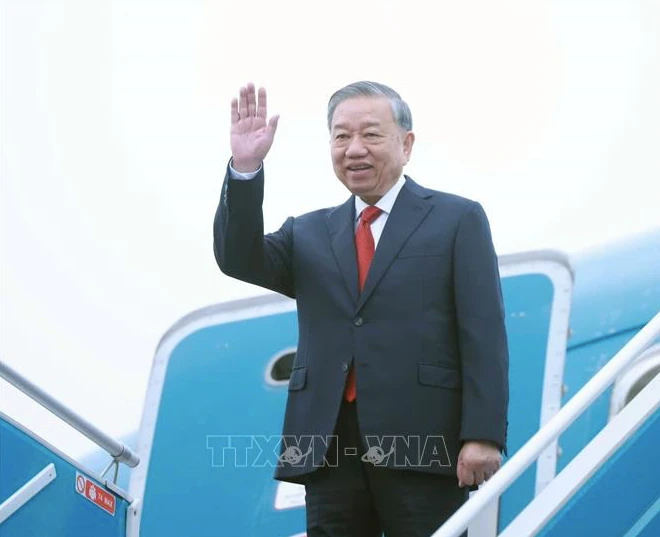 Tổng Bí thư Tô Lâm lên đường thăm cấp Nhà nước tới Lào