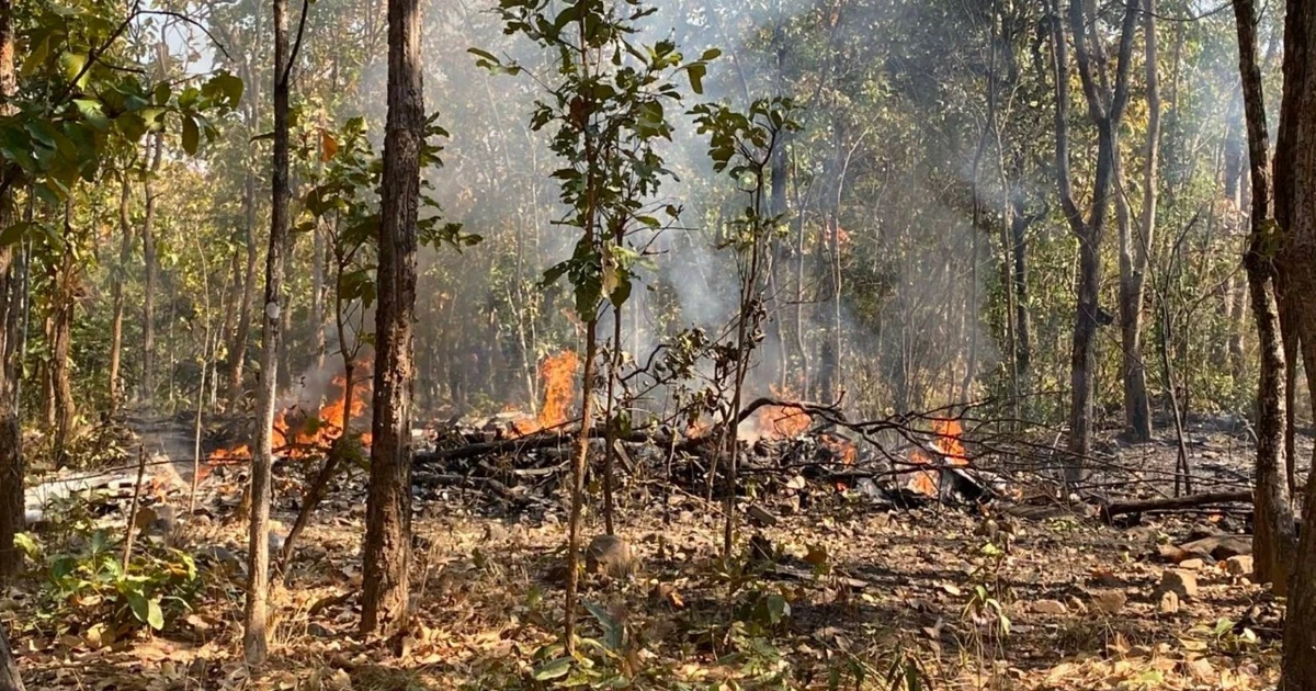 Máy bay quân sự Thái Lan rơi, hai phi công thiệt mạng