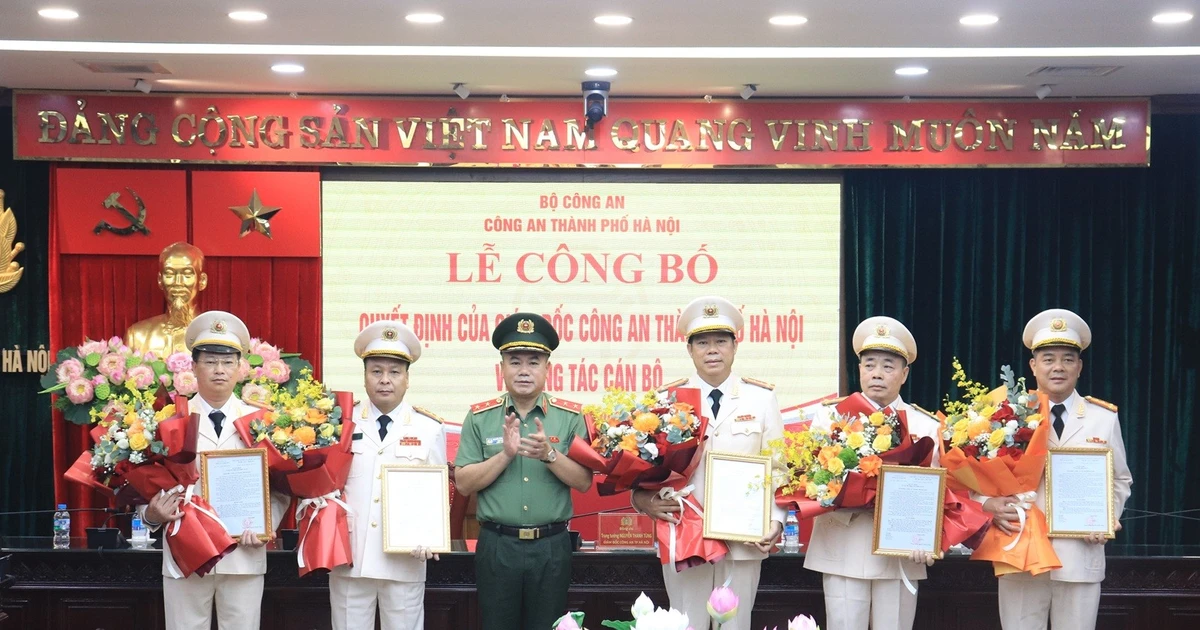 Bổ nhiệm, điều động 5 trưởng phòng thuộc Công an TP Hà Nội