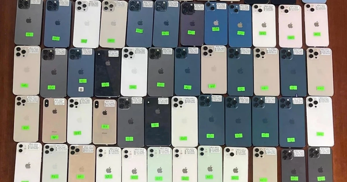 Tịch thu 115 điện thoại iPhone không rõ nguồn gốc