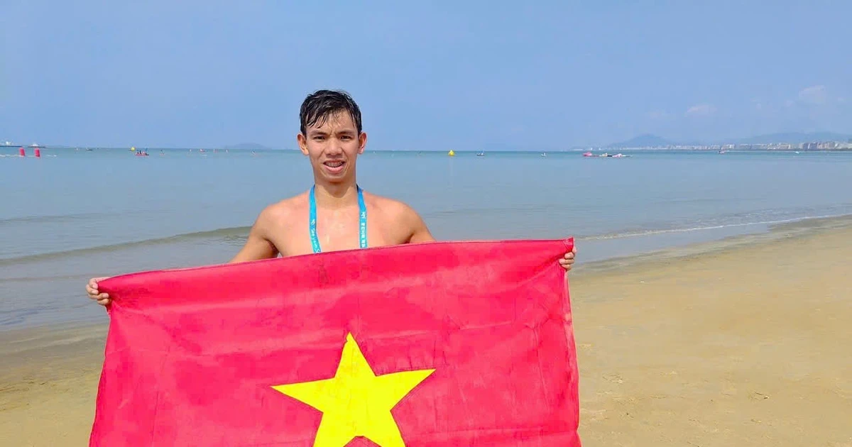 Nguyễn Huy Hoàng nối dài bảng vàng thành tích khi giành HCB bơi biển châu Á 2026