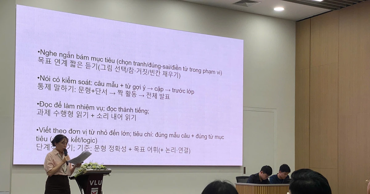 Tổng kết chương trình bồi dưỡng giáo viên tiếng Hàn 2025