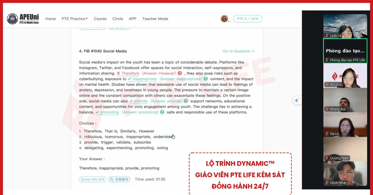 Học PTE Online cùng PTE-LIFE: Giải pháp cho người bận rộn