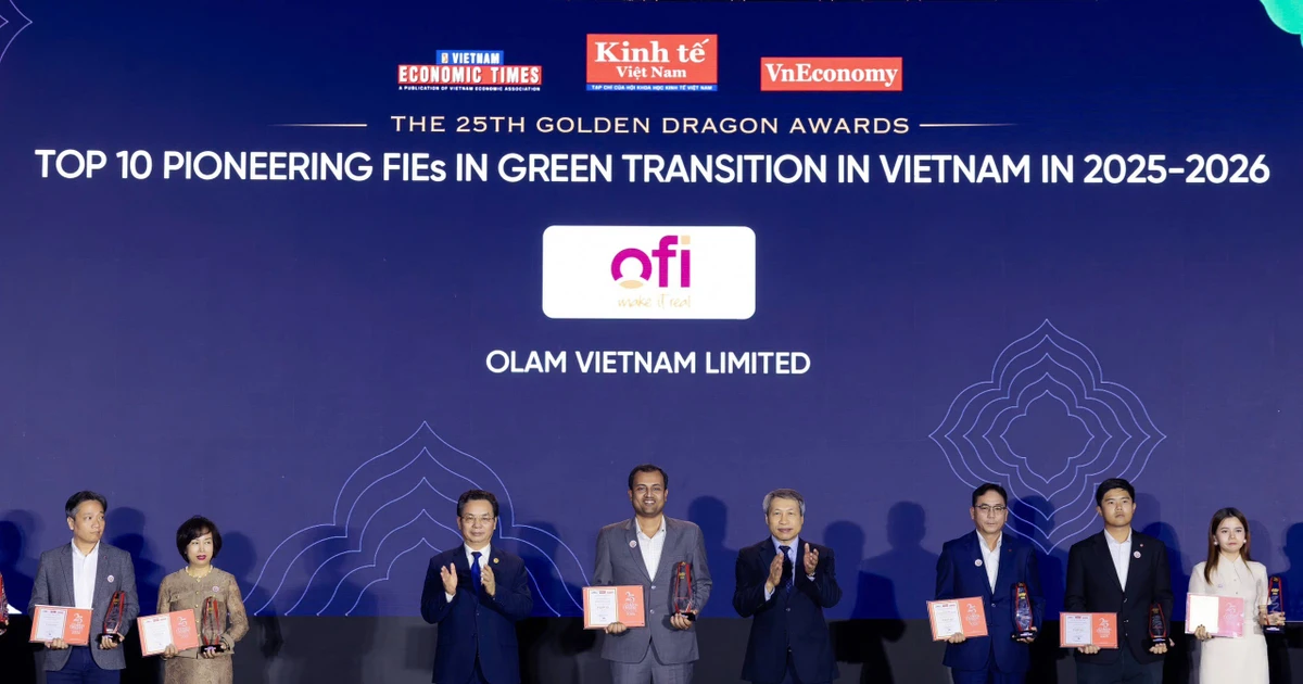 Giải thưởng Rồng Vàng 2026 ghi nhận dấu ấn chuyển đổi xanh của ofi tại Việt Nam