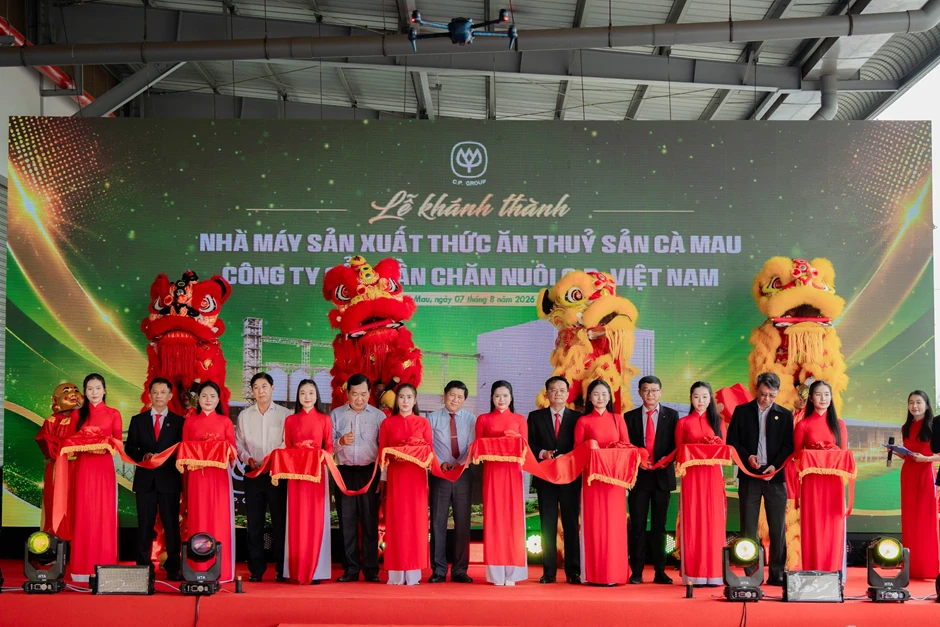 Cà Mau chính thức có nhà máy sản xuất thức ăn thủy sản hiện đại quy mô lớn