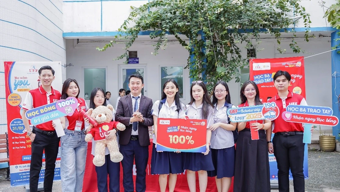 UEF sẽ có mặt tại 300 trường THPT trao học bổng trực tiếp cho thí sinh 2k8