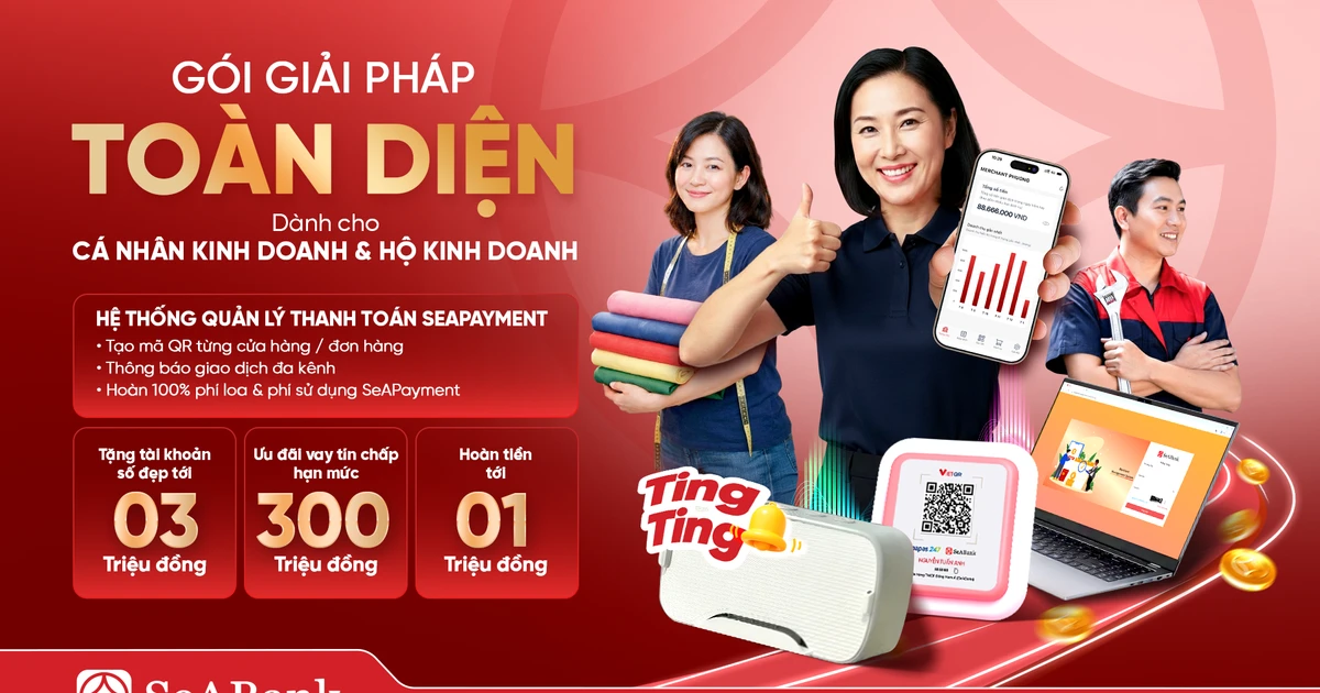 SeABank tung 'combo' giải pháp toàn diện giúp hộ kinh doanh số hóa dòng tiền