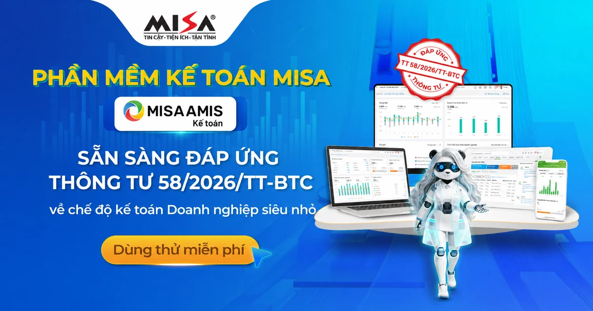 MISA sẵn sàng đáp ứng Thông tư 58 chế độ kế toán doanh nghiệp siêu nhỏ