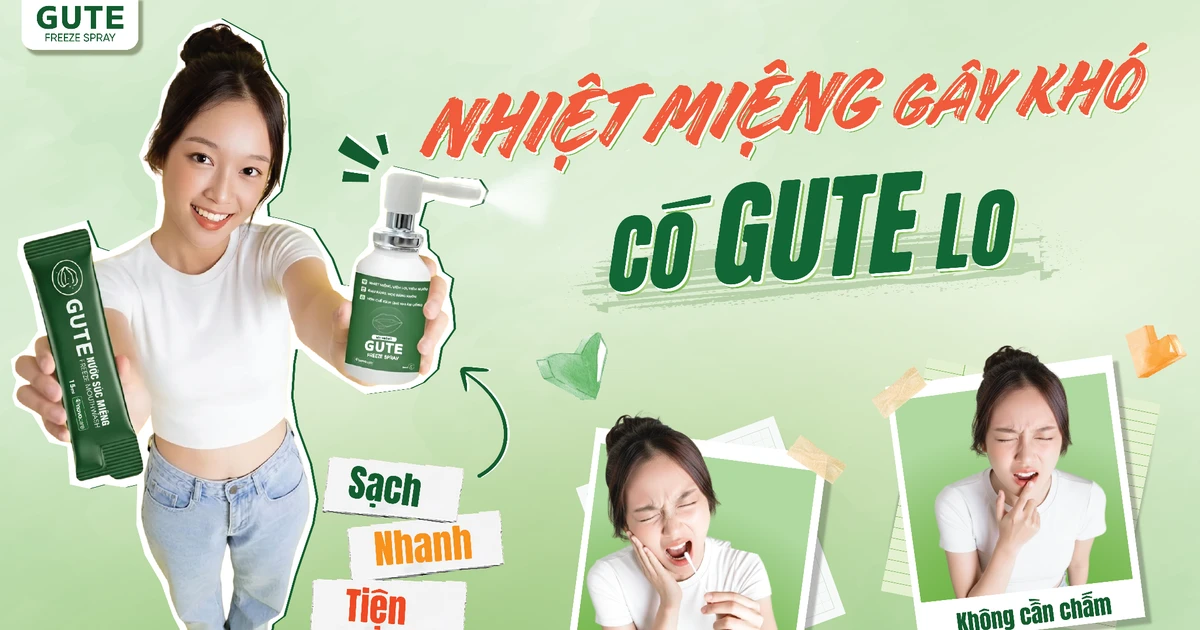 Liệu pháp 2 bước xoa dịu nỗi lo nhiệt miệng từ bộ đôi Gute Freeze