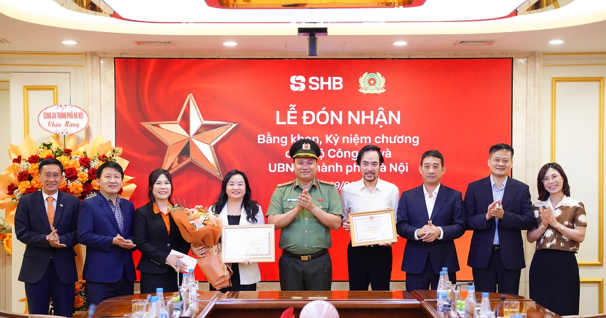 Bằng khen của Bộ Công an và dấu ấn SHB trong bảo đảm an ninh tiền tệ, an toàn hệ thống ngân hàng