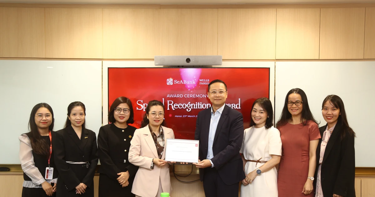Wells Fargo trao tặng Giải thưởng 'Ngân hàng được công nhận đặc biệt về thanh toán quốc tế 2024-2025' cho SeABank
