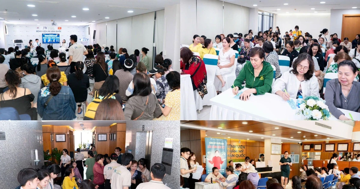 500 người xếp hàng tại bệnh viện JW từ 5h30 sáng để trải nghiệm công nghệ thẩm mỹ không phẫu thuật