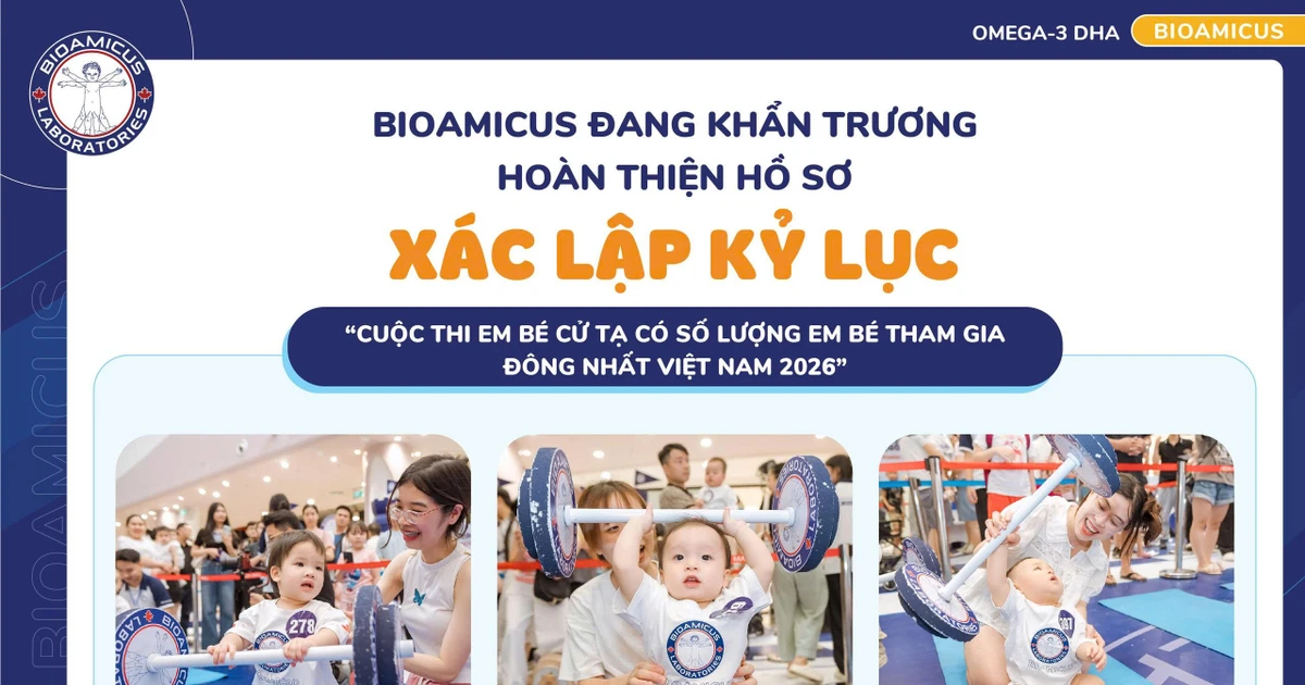 Hơn 1.500 'lực sĩ nhí' BioAmicus chuẩn bị tranh tài, hướng tới kỷ lục Việt Nam 2026