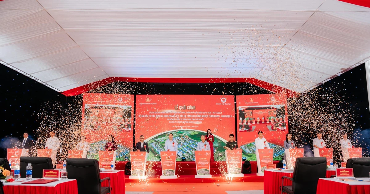 Thái Nguyên: Chính thức khởi công Khu công nghiệp Thanh Bình Giai đoạn II quy mô 5.000 tỷ đồng