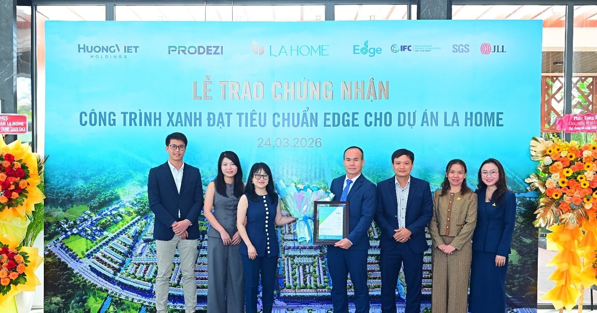 LA Home nhận chứng chỉ xanh EDGE, khẳng định tiêu chuẩn phát triển bền vững