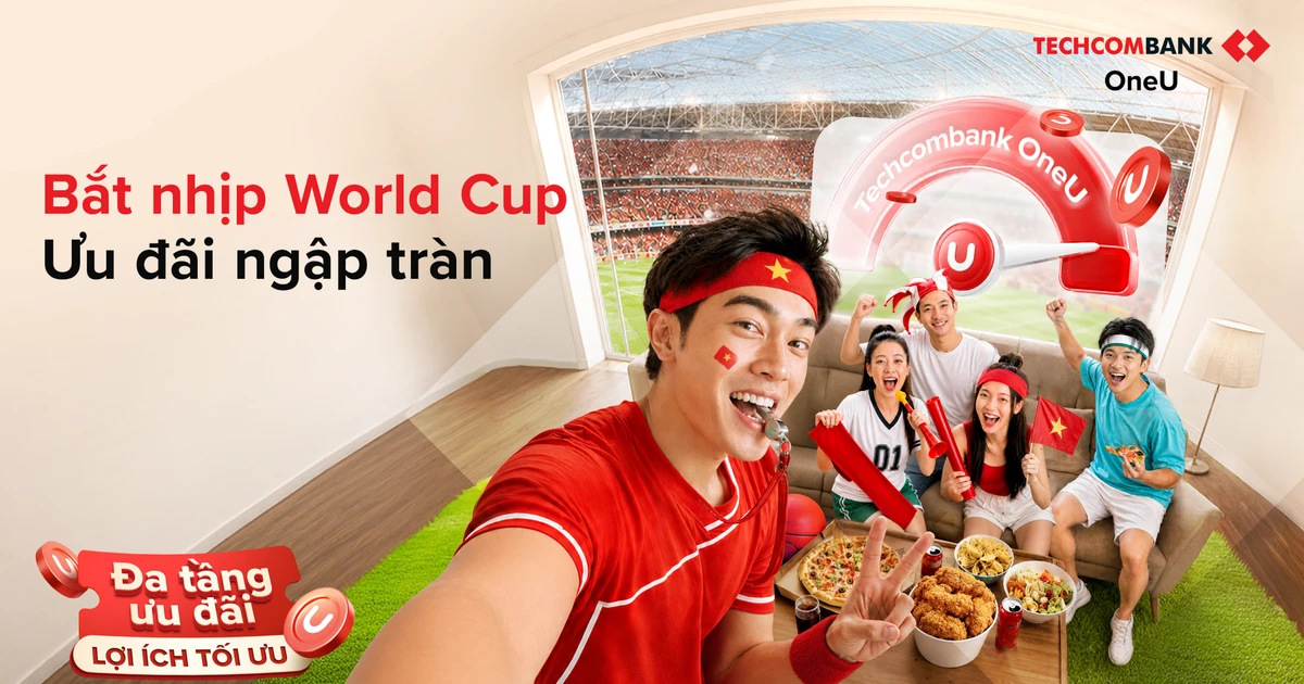 Tận hưởng World Cup 2026 cùng Techcombank OneU: Khi mỗi chi tiêu đều tích lũy thêm giá trị