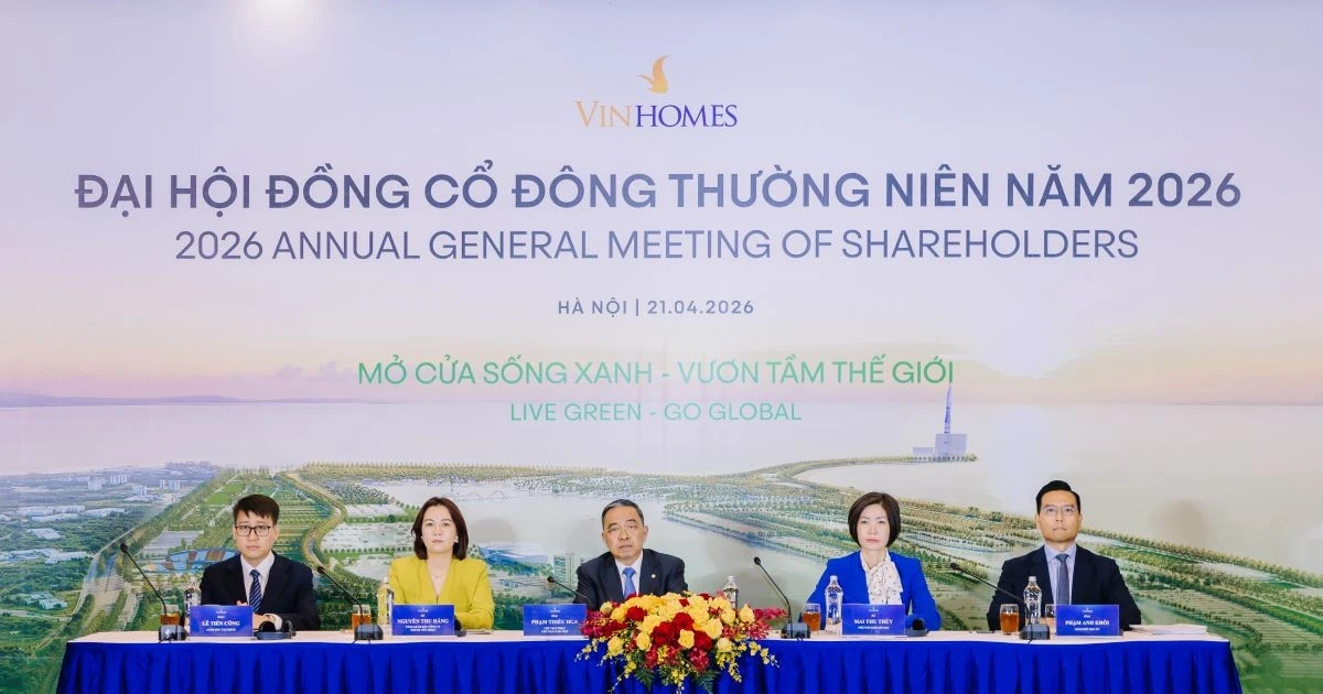 Vinhomes đặt mục tiêu lợi nhuận sau thuế 60.000 tỷ đồng năm 2026