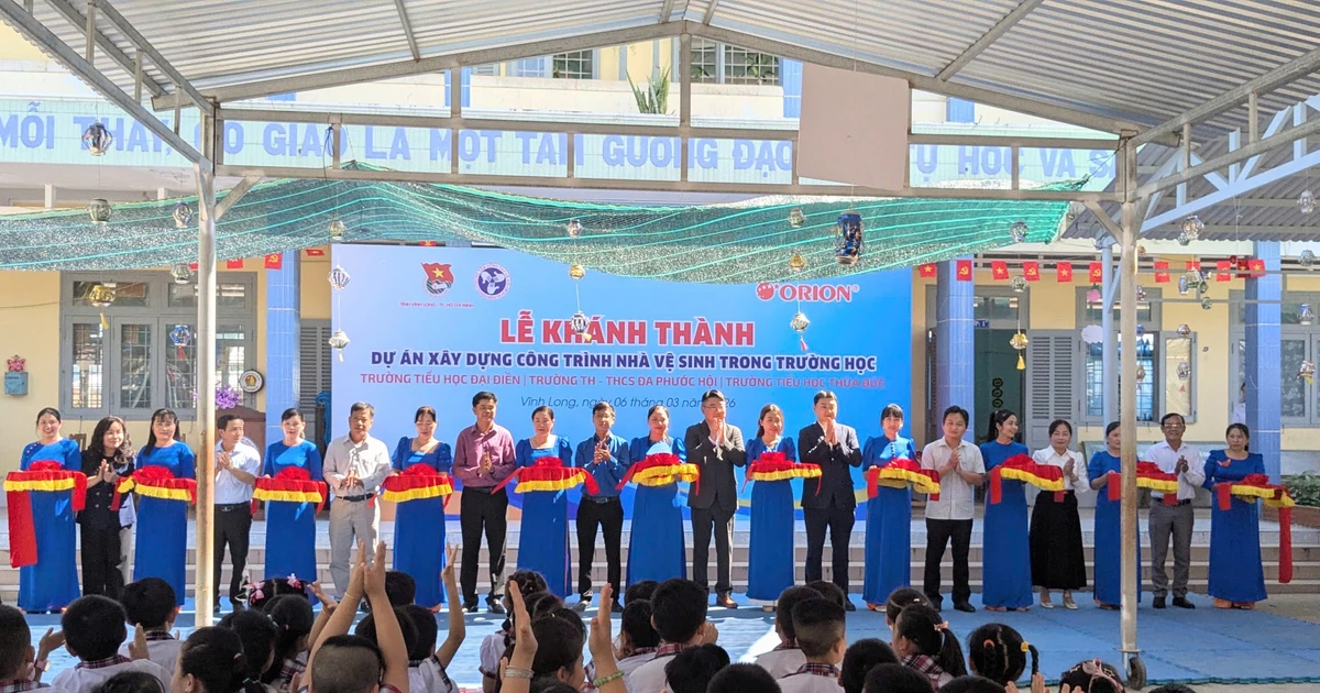 Dự án Nhà Vệ Sinh Học Đường năm thứ 4 - Orion Food Vina tiếp tục mang 'Tình' lan tỏa đến các tỉnh miền Tây Nam Bộ