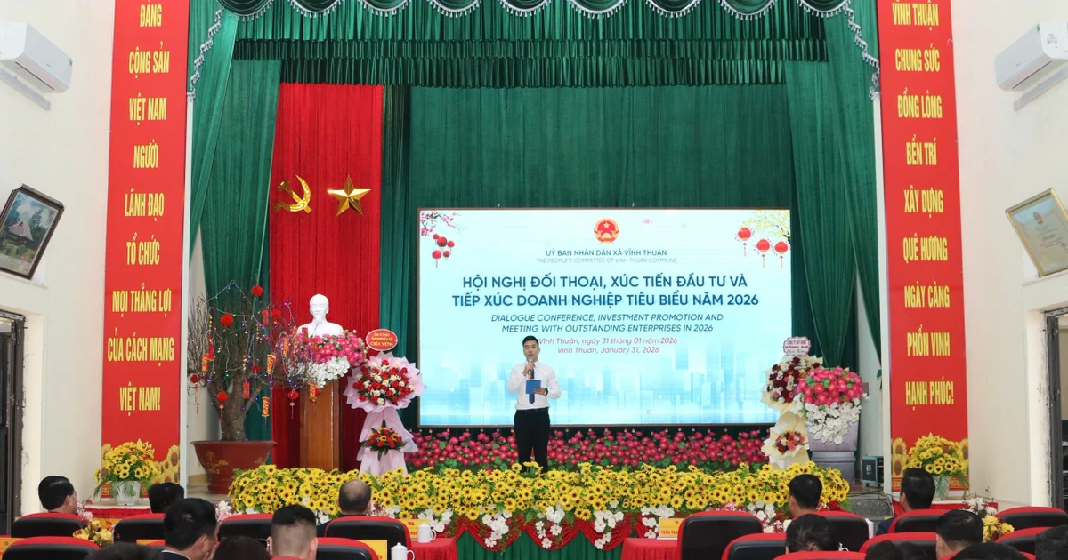 Xã Vĩnh Thuận đối thoại, xúc tiến đầu tư với doanh nghiệp tạo động lực phát triển giai đoạn 2026-2030