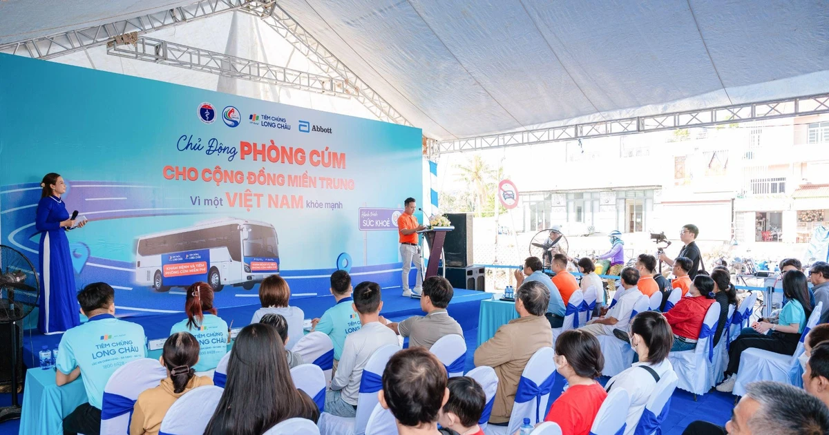 Long Châu cùng Abbott triển khai tiêm cúm miễn phí cho người dân miền Trung